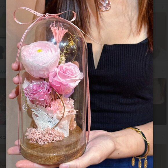 🌸 Pink Blossom - Preserved Flower Dome 🌸